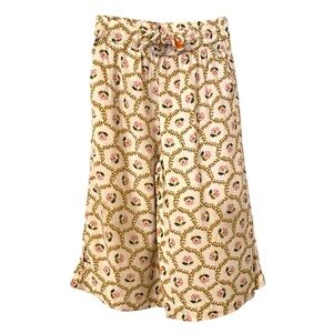Monoprix Kids Girl’s French Boutique Floral Patterned Wide-Leg Pants